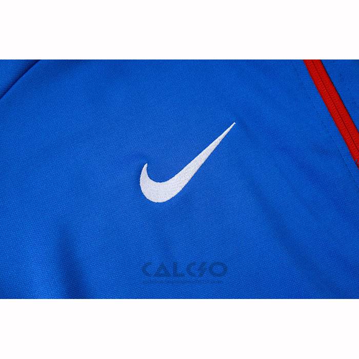 Tuta da Track di Giacca FC Barcellona Bambino 2025-2026 Blu Rosso